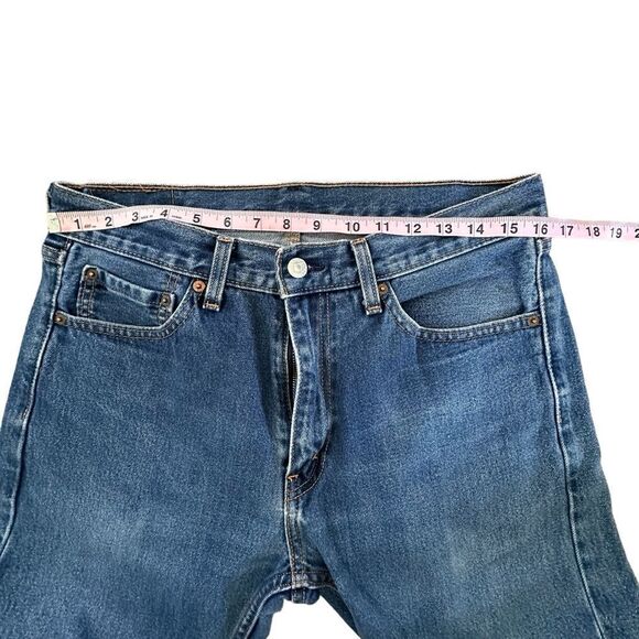 Levi’s ~ 505 Blue Denin Jeans ~ size 33/29 ~ 2 small imperfections, see photos - Picture 8 of 10